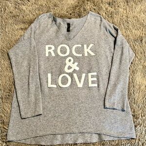 Rock & Love v-neck sweater!
